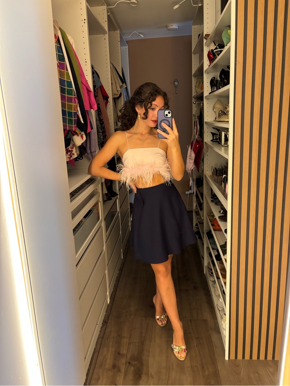 Navy A-Line Skirt - Elegant Everyday Women’s Skirt